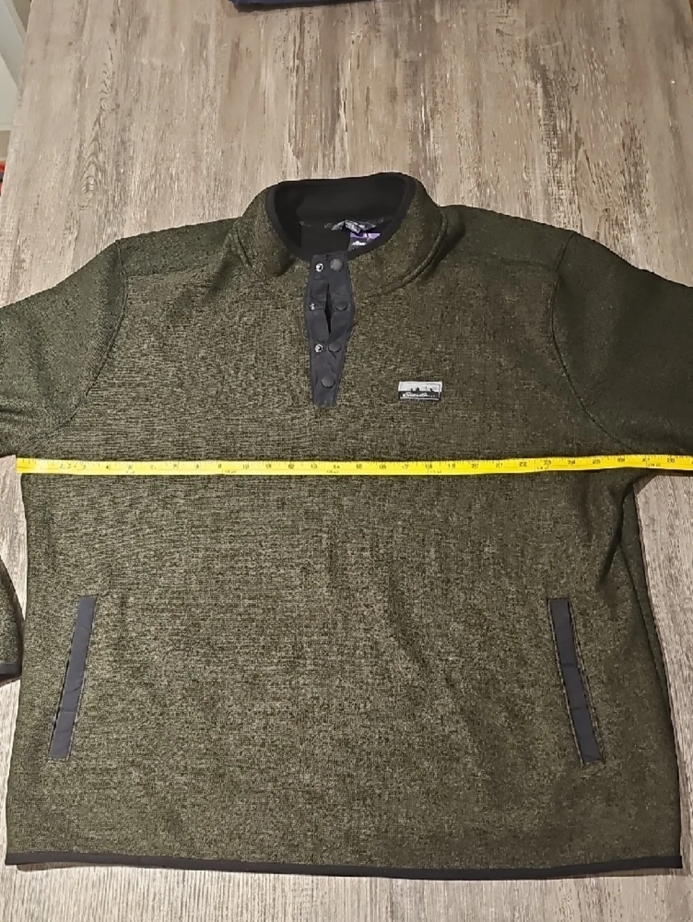 Eddie Bauer Olive Green Pullover Fleece